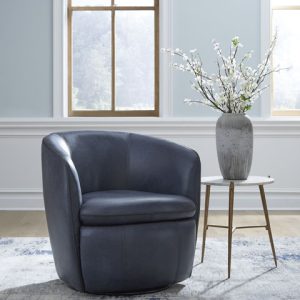 Kierreys Leather Swivel Chair
